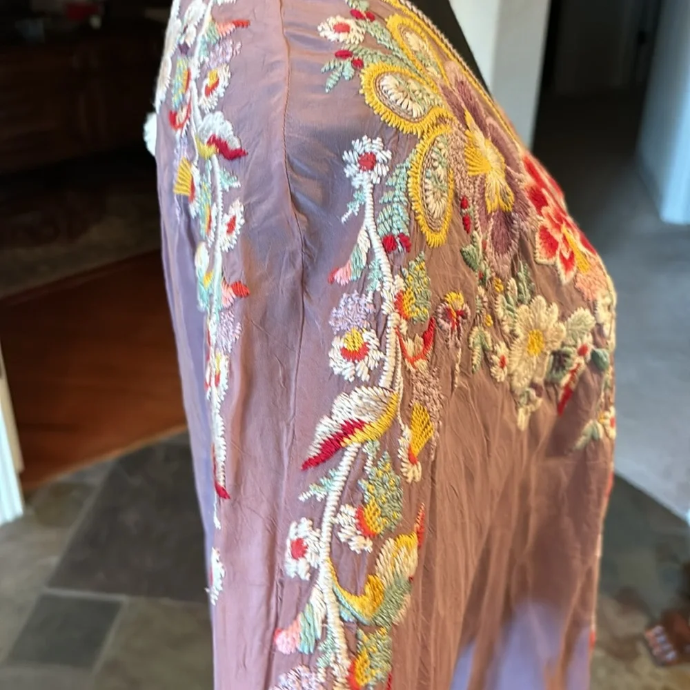 Gorgeous Johnny Was Lilic Top w/incredible multi color embroidery. Sz: XS. NWT - Picture 3 of 8